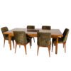 L-PLAIN WOODEN TOP TABLE WITH L-CURVY DINING CHAIRS - Image 3